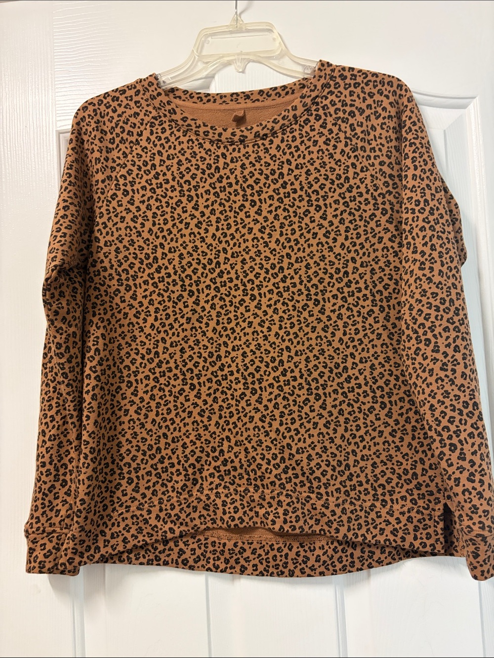 Lou & Grey Brown Leopard Print Long Sleeve Top